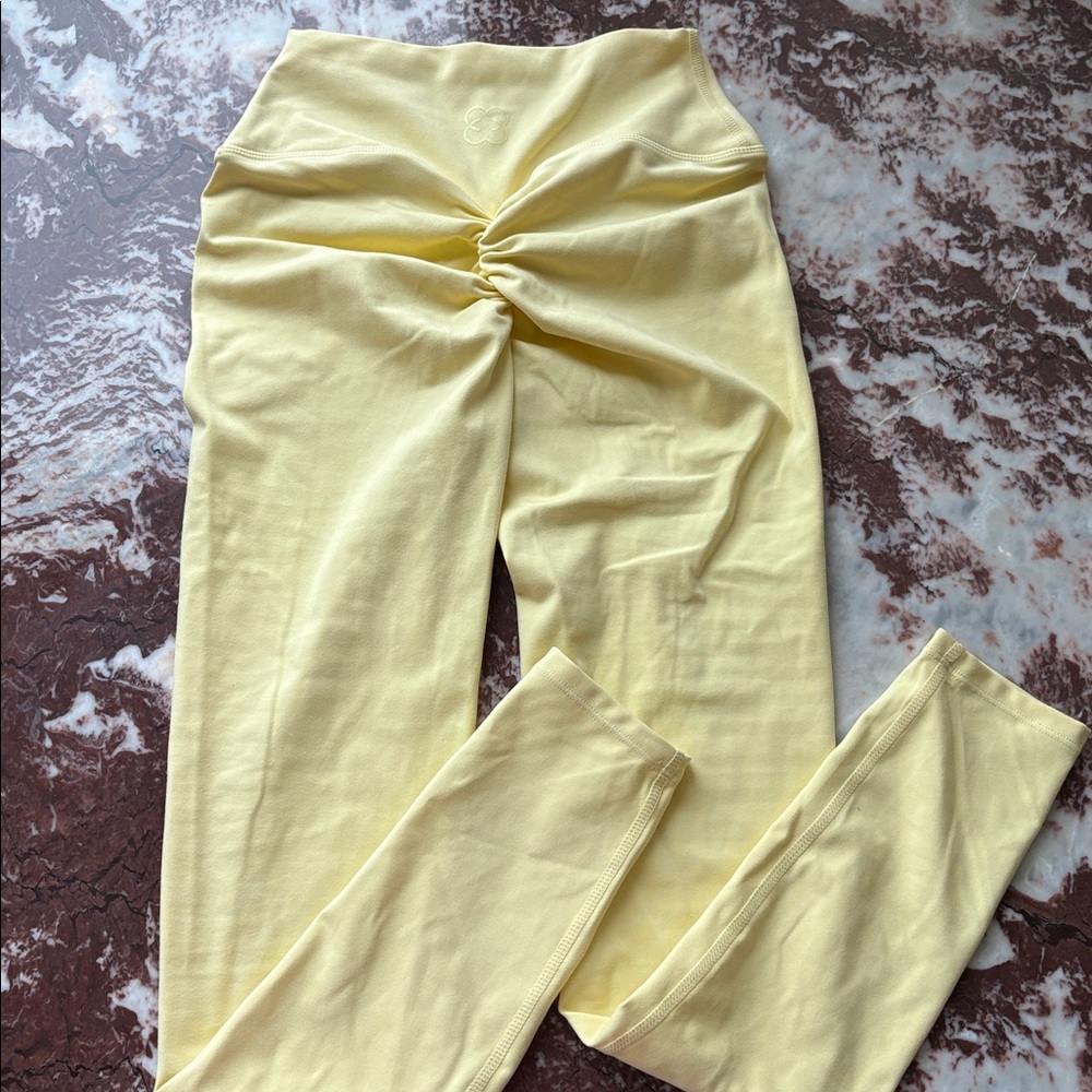 Yellow scrunch Saski Leggings